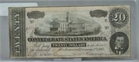 1864 Confederate Twenty Dollar Bill