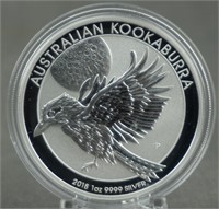 2018 Australian 1oz. Silver Kookaburra