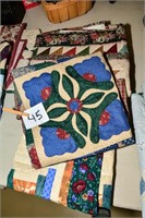 3 Quilted Wall Hangings
