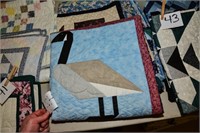 2 Quilted Wall Hangings