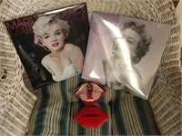 2- MARILYN CALENDERS AND WATCH IN TIN