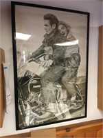 LARGE MARILYN MONROE PICTURE ON A HARLEY