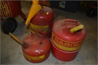Old School Gasoline Cans
