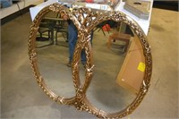 Gold Framed Oval Mirrors
