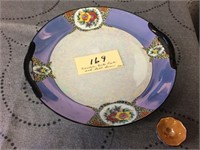 Noritake Lusterware Cake Plate & Salt Bowl