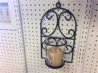 Wrought Iron Wall Candle Sconce
