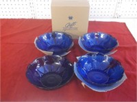 Avon Gift Collection - Cobalt Blue Bowl Lot w/Box