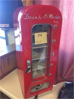 Red Drink-O'-Matic Vending Refrigerator