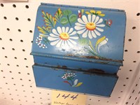 Vintage Recipe Box w/Card Holder