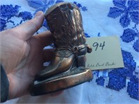 Bronze Boot Bank - Old