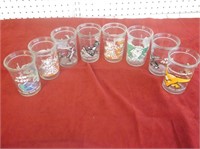 8 Collectible Welches Jelly Drinking Jar Glasses