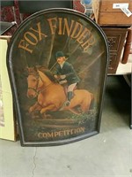 Fox finder competition wooden wall plaque