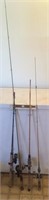 Lot of Four Fishing Rods and Reels