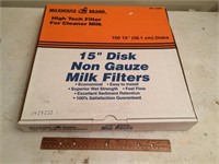 Box of Milkhouse Brand Milk Filters