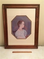 Early Americana Portrait Framed & Matted