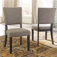 (Pair) Teesha Upholstered Dining Chairs