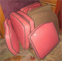 (8) Various chair cushions. Measure approx. 20" x