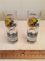 Two Green Bay Packers Shot Glasses
