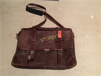 As New Leather Roots Lap Top Bag