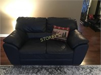 Leather Like Love Seat - 62 x 34