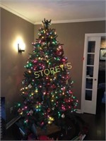 Artificial Christmas Tree w/ lights ~ 7'