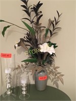 Vase w/ Faux Plant