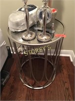 Chrome Side Table - 17 x 23