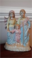 Mary, Joseph & Jesus as a Child Figurine Music Box