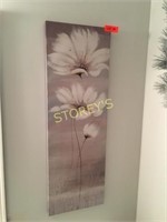 Flower Canvas Picture - 12 x 35