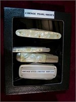 (4) VINTAGE PEARL HANDLE KNIVES