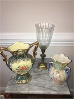Vases & Brass Candleholder