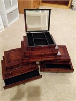 Set of Three Pier 1 Stacked Jewelry Boxes