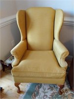 Wing Back Mustard Arm Chair