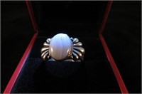 .925 STERLING SILVER WHITE STONE
