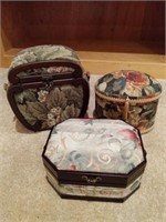 Floral Upholstered Jewery Boxes