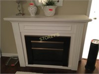 White Electric Fireplace - 58 x 17 x 45