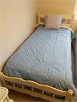 Twin Bed and Bedding