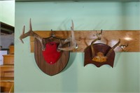 8 Point and Spike Rack on Wood Plaques