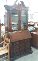 Secretary with bookcase top