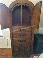 Spanish Rust dome top cabinet 2doors/drawers