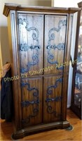 Spanish Rust armoire with drawers and top doors