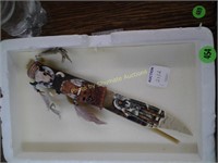Bradford Ceramic Knife - Longhorn Skull and Bear