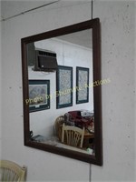 Rectangular framed mirror