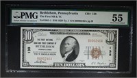 1929 TY. 1 $10 NATIONAL CURRENCY PMG 55