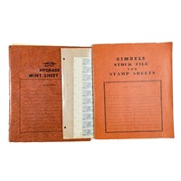 Two Gimbels Stock File for Stamp Sheets