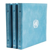 3 United Nations Medallic cover albums