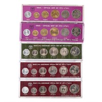 [World] Five BU Mint Sets from Israel