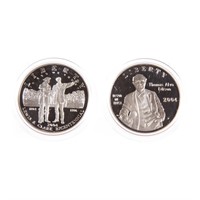 [US] Thomas Edison & Lewis and Clark Silver Sets