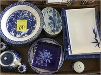 MISC. PCS. BLUE AND WHITE ORIENTAL CHINA