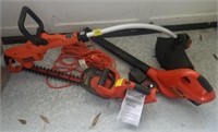 ELECTRIC WEED EATER, 18 VOLT BATTERY, BLOWER,